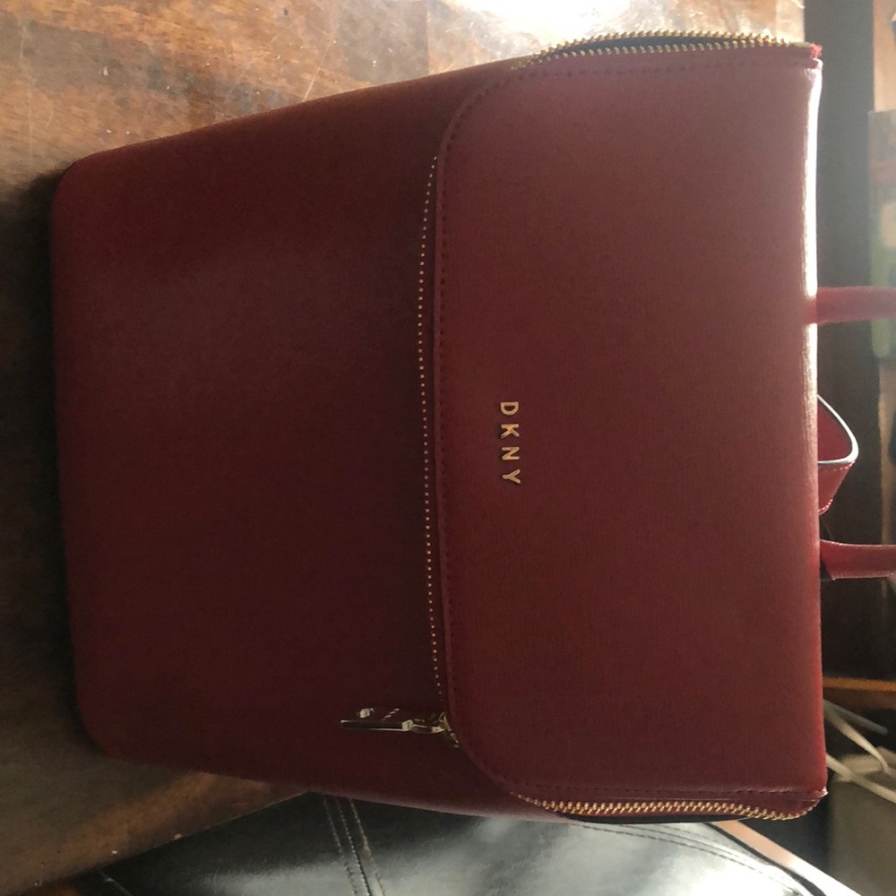 DKNY Red Backpack Purse